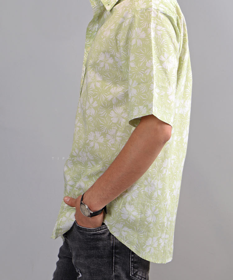 پیراهن مردانه هاوایی آستین کوتاه 1203