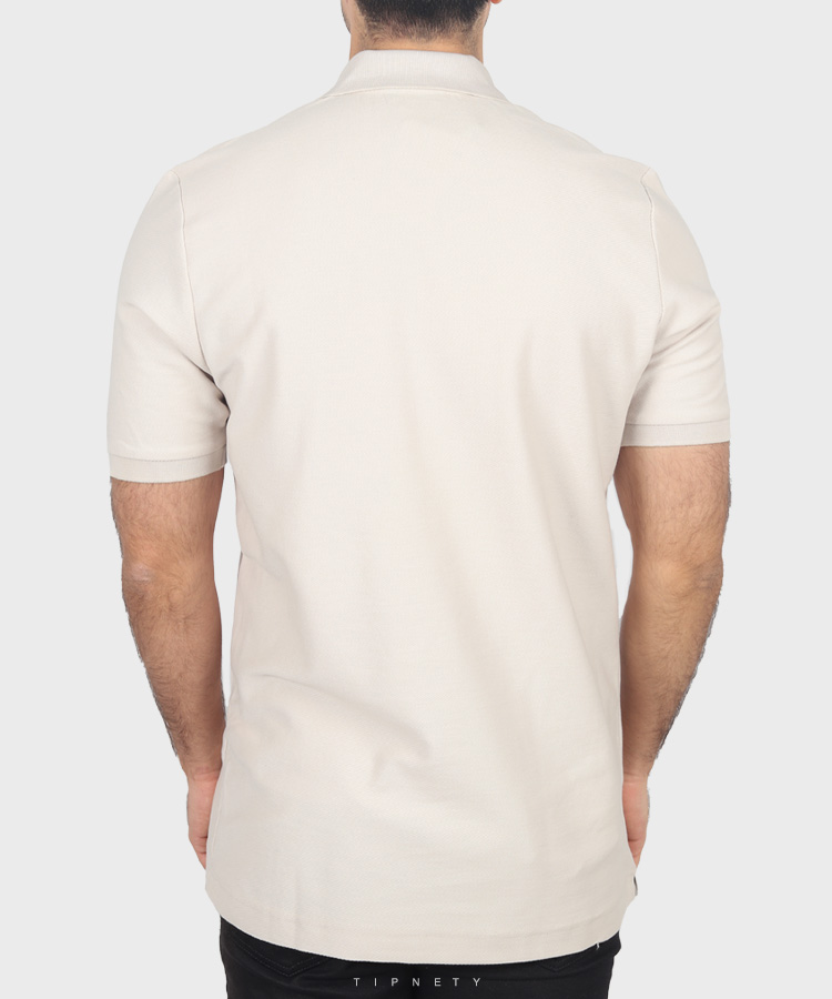                         طوسی استخوانی صدری تیشرت یقه دار 0588  - تصویر 8