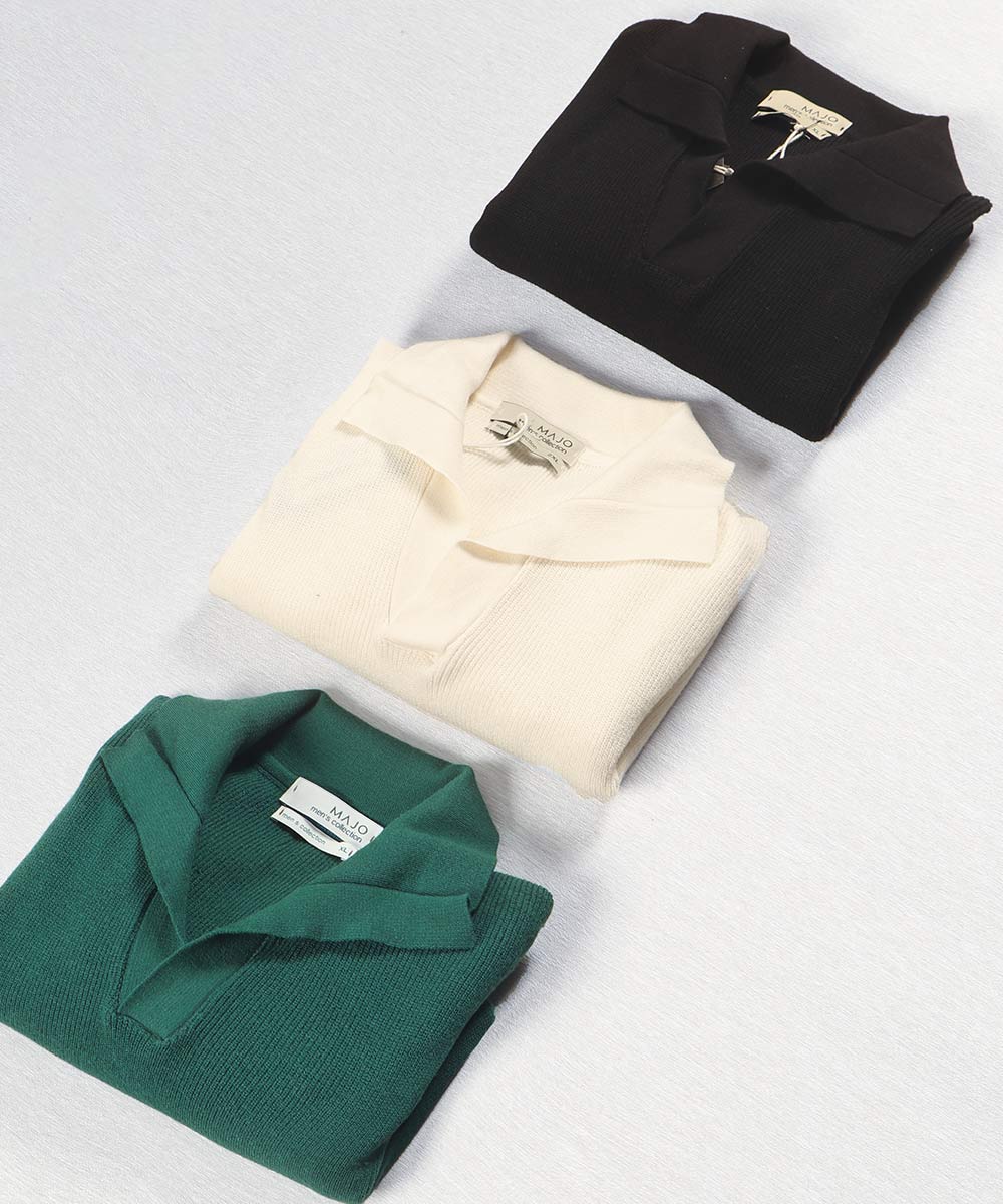 تیشرت یقه شکاری مردانه کنفی و لش 3314