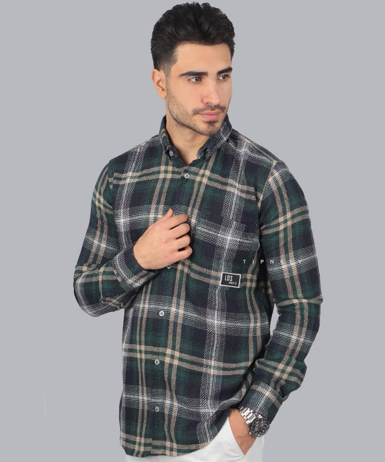                                                                                                                                                                                                                                 پرتقالی خردلی یشمی زرشکی صدری پسته ای پیراهن آستین بلند فیت 0770  - تصویر 3