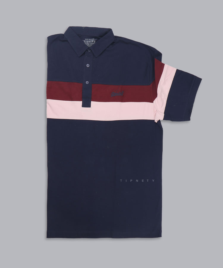 تیشرت یقه دار سایز بزرگ مردانه 5309