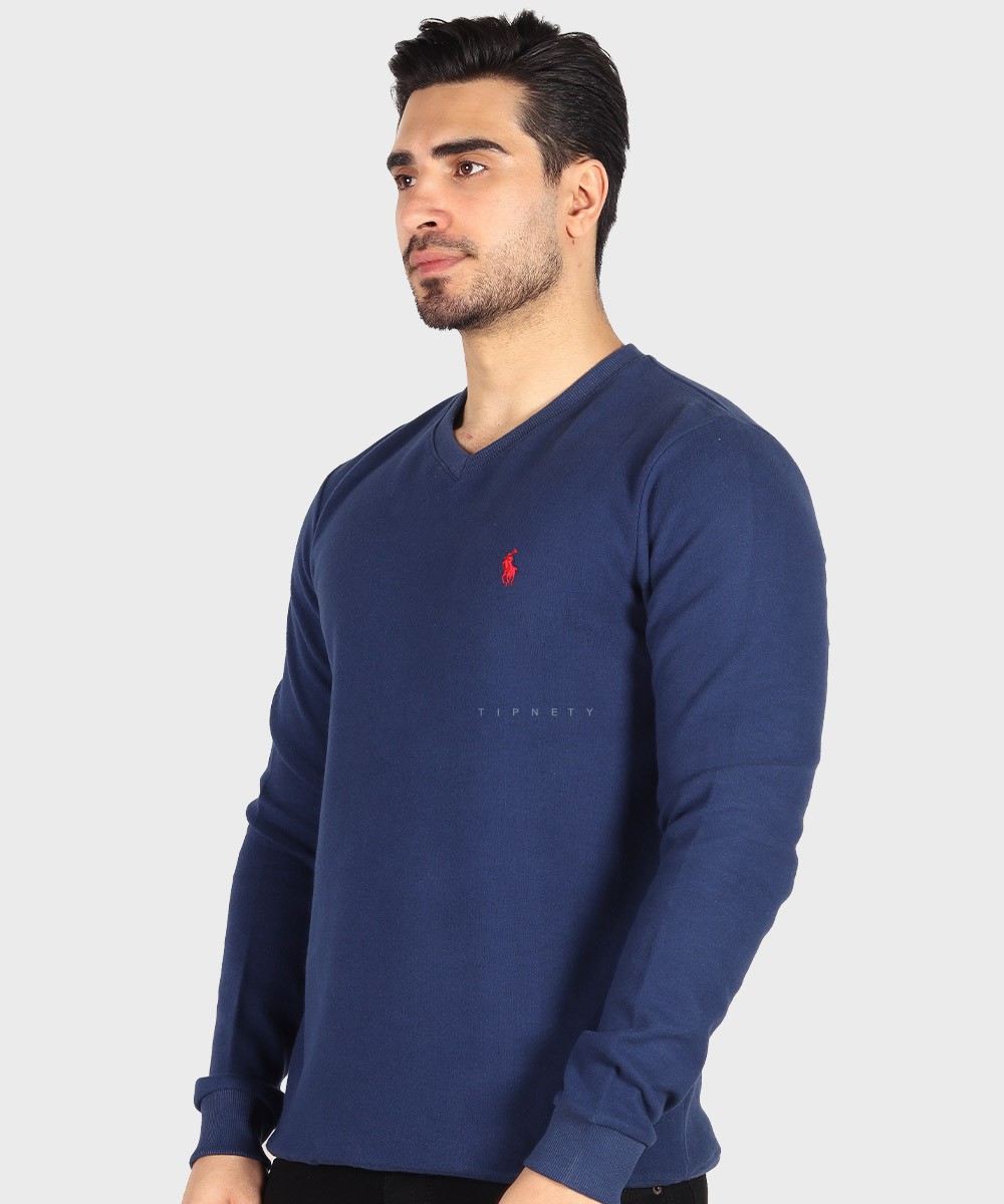 مشکی             سفید ملانژ آبی روشن کاربنی کرم پاییزه پلیور 1847  - تصویر 13