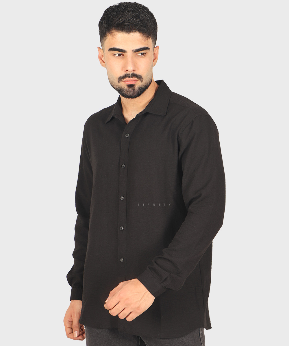                                           آبی خاکی قهوه ای شیری سبز مشکی پیراهن لش 4409  - تصویر 4