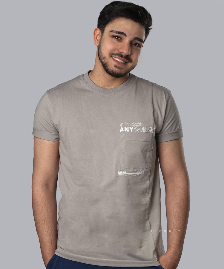 تیشرت طرح دار مردانه 1990