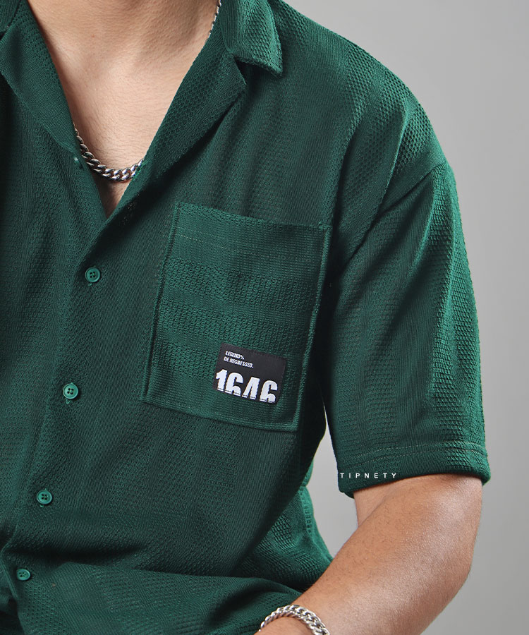                                                                                 مشکی سفید طوسی سبز پیراهن یقه انگلیسی 0765  - تصویر 6