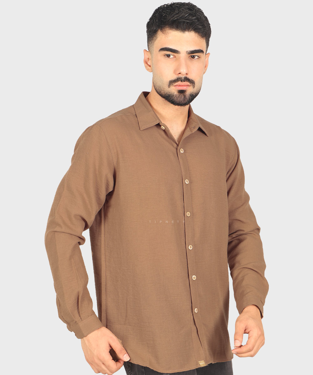                                           آبی خاکی قهوه ای شیری سبز مشکی پیراهن لش 4409  - تصویر 18