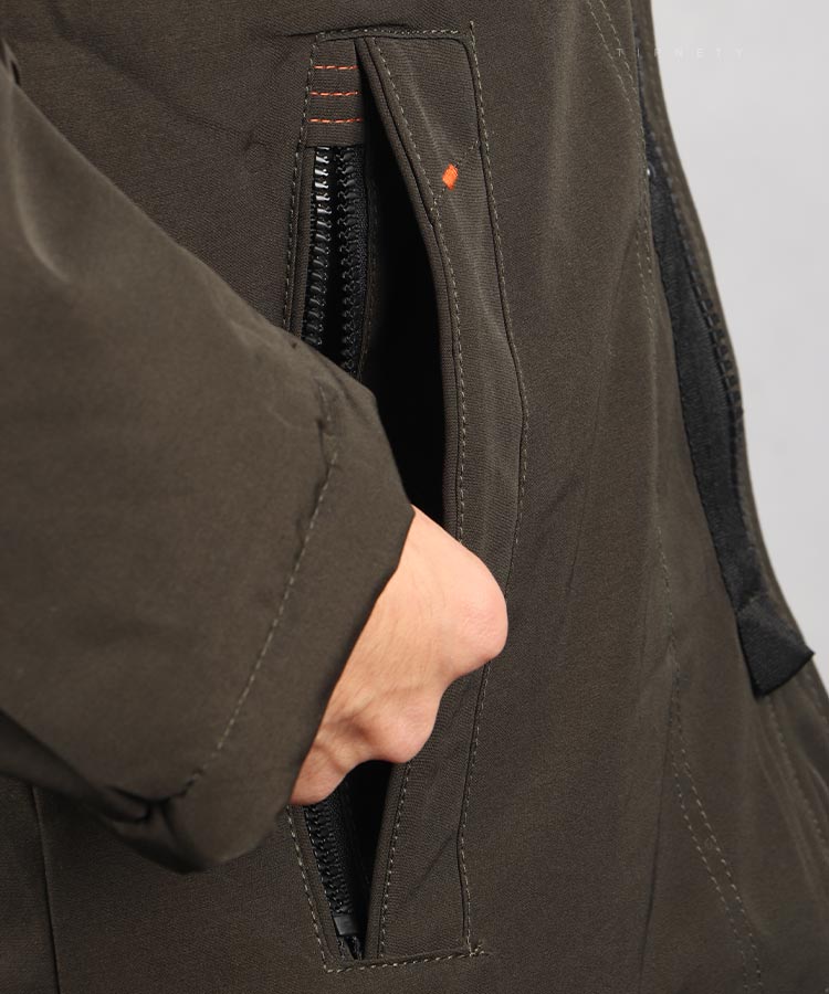                                                                                                                 سبز سورمه ای خاکی زمستانه کاپشن 0289  - تصویر 10