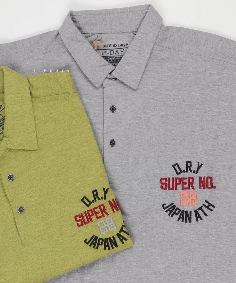 تیشرت یقه دار سایز بزرگ مردانه 5350