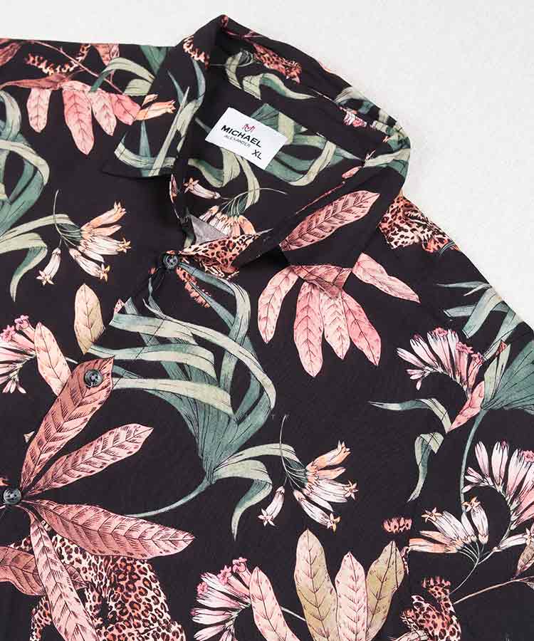 پیراهن مردانه هاوایی آستین کوتاه کد 2030