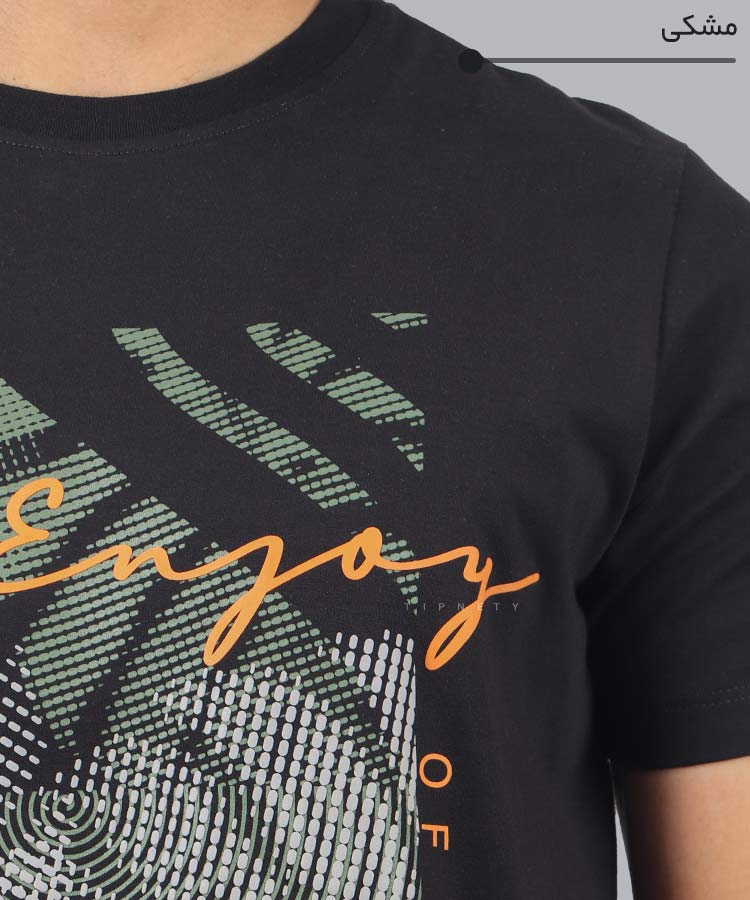                                                                                                                                             آبی کرم لجنی سفید مشکی طوسی تیشرت چاپی 1621  - تصویر 11