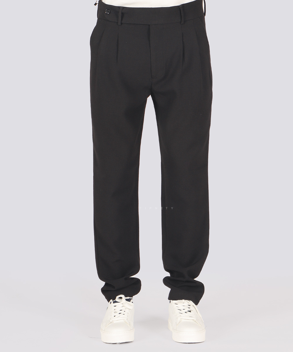 شلوار پارچه ای مام استایل مردانه پیله دار 0922