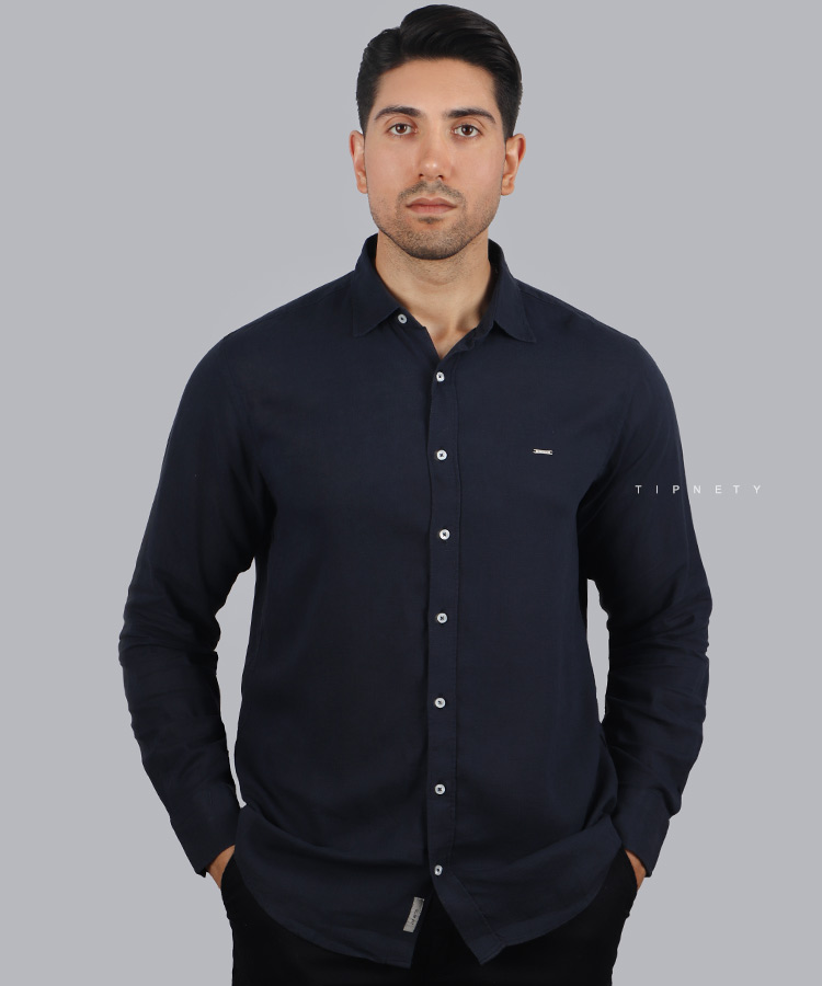 پیراهن لینن و لش مردانه 5326