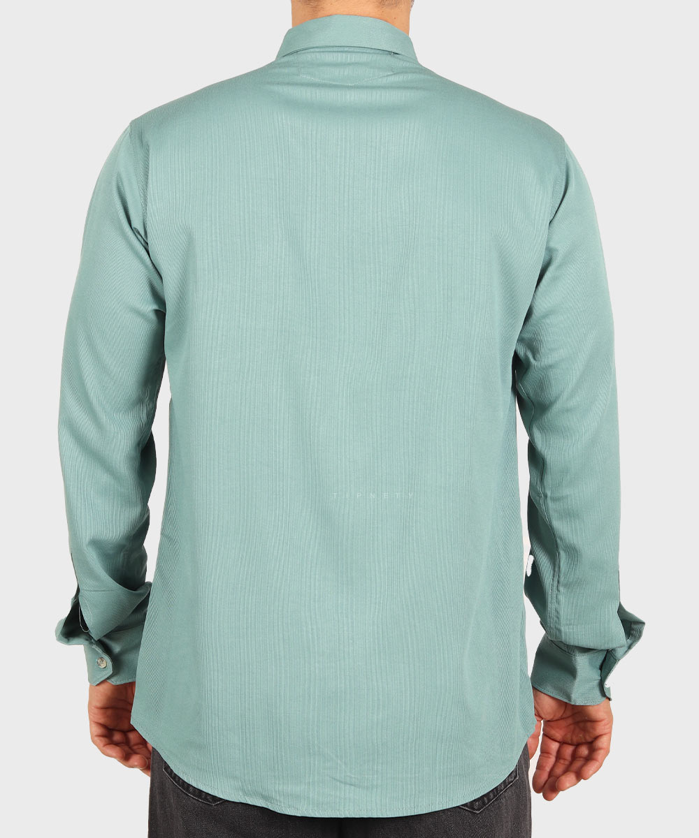                                                                                 مشکی طوسی روشن سورمه ای لجنی نفتی نسکافه ای فیروزه ای پیراهن آستین بلند فیت 0367  - تصویر 12