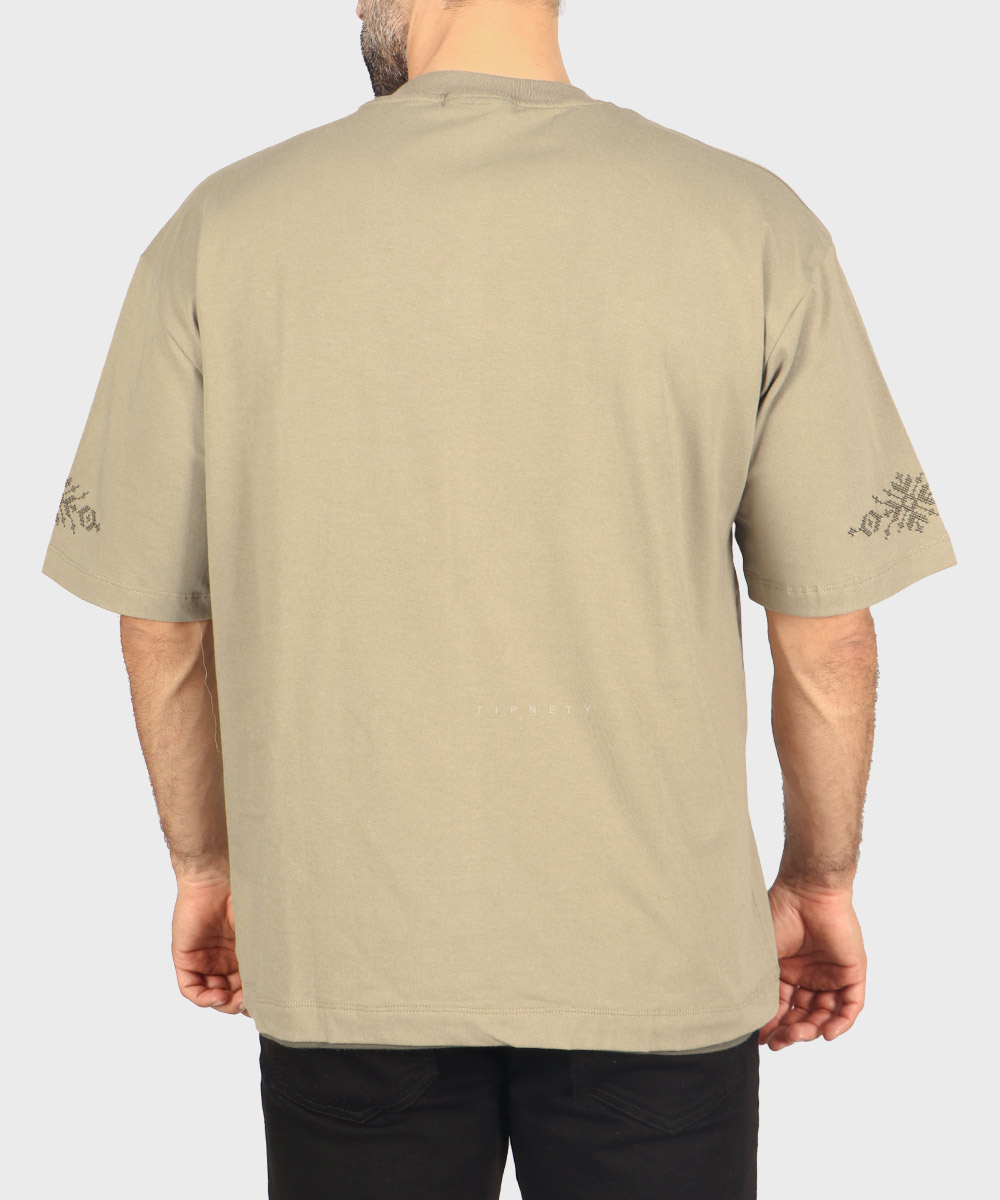           لجنی آبی روشن صدری زرشکی تیشرت لش 1719  - تصویر 9