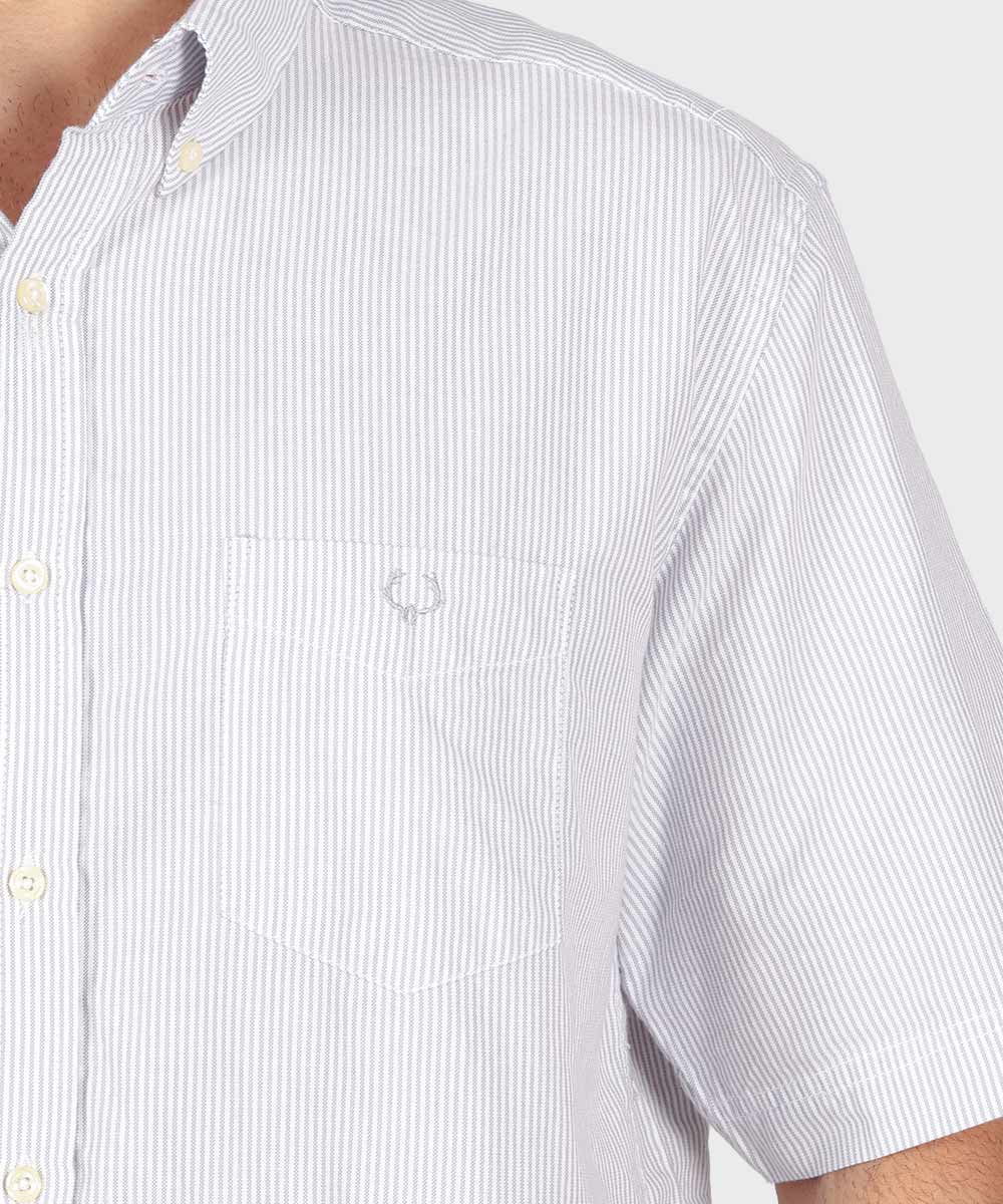         طوسی پیراهن آستین کوتاه کلاسیک 1279  - تصویر 3