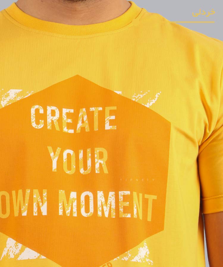                                                                                                                                                                                                 لجنی قرمز زرد سورمه ای مشکی تیشرت چاپی 1611  - تصویر 9