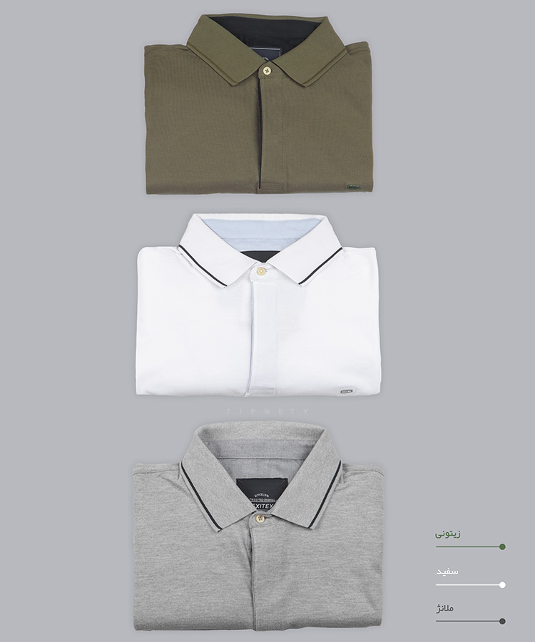       مات                                           مات                                           مات                                                                                                         مات                               دارچینی ملانژ سفید خردلی زرشکی   مات صورتی یشمی زیتونی طوسی قرمز آجری نفتی نوک مدادی لجنی سورمه ای مشکی کاربنی ذغالی صدری تیشرت یقه دار 2039  - تصویر 6