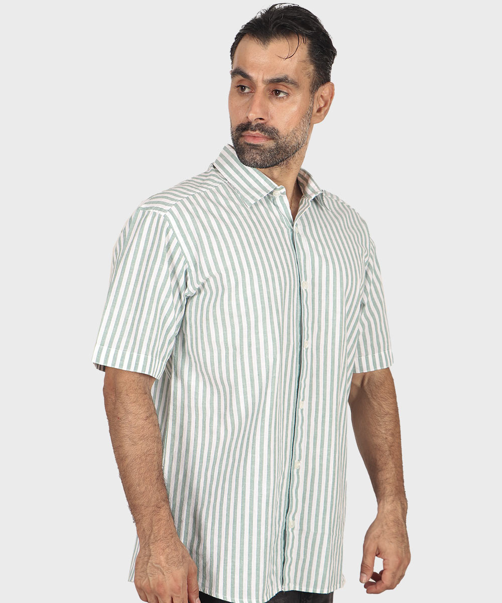         زیتونی پیراهن آستین کوتاه فیت 4040  - تصویر 17