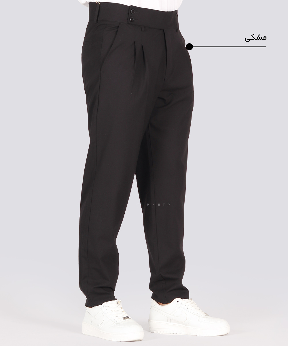         روشن       کرم مشکی سبز کرم روشن شکلاتی ذغالی شلوار پارچه ای فیت 0480  - تصویر 7