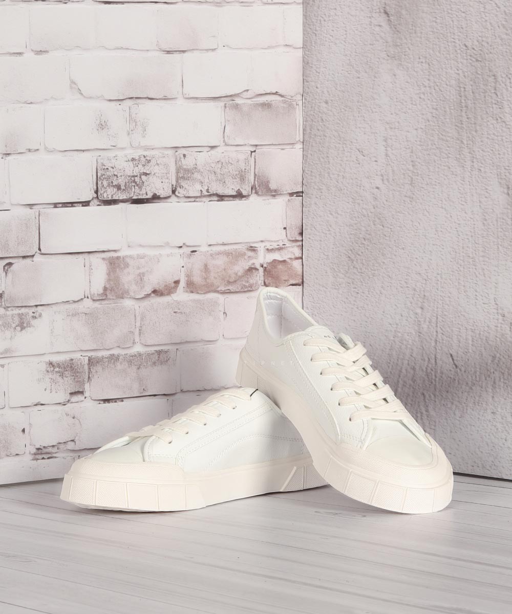 کفش ونس سفید مردانه ساده 8356