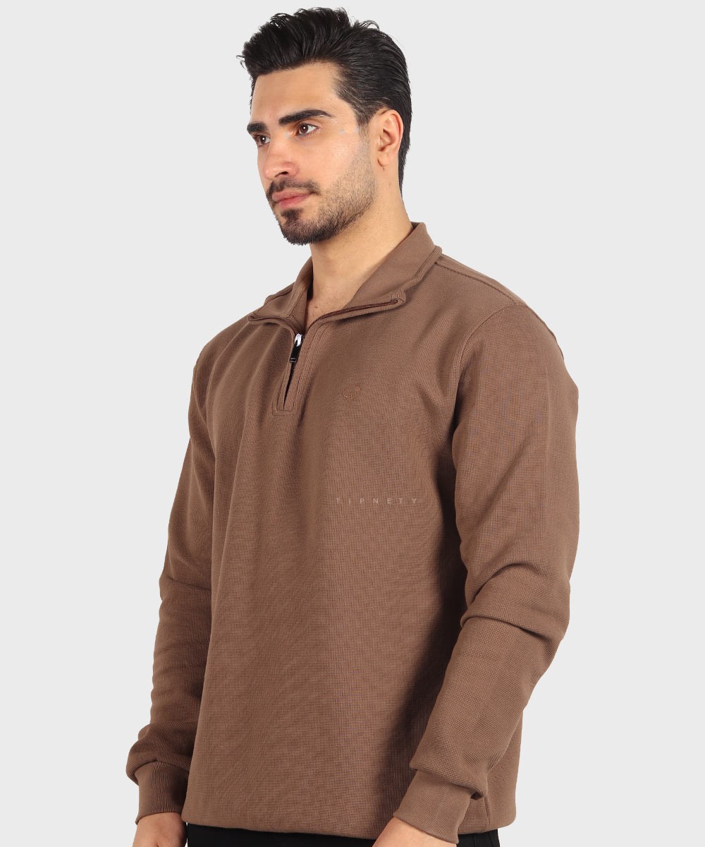                 قهوه ای نفتی آبی روشن مشکی شکلاتی کرم صدری پاییزه پلیور 8016  - تصویر 10