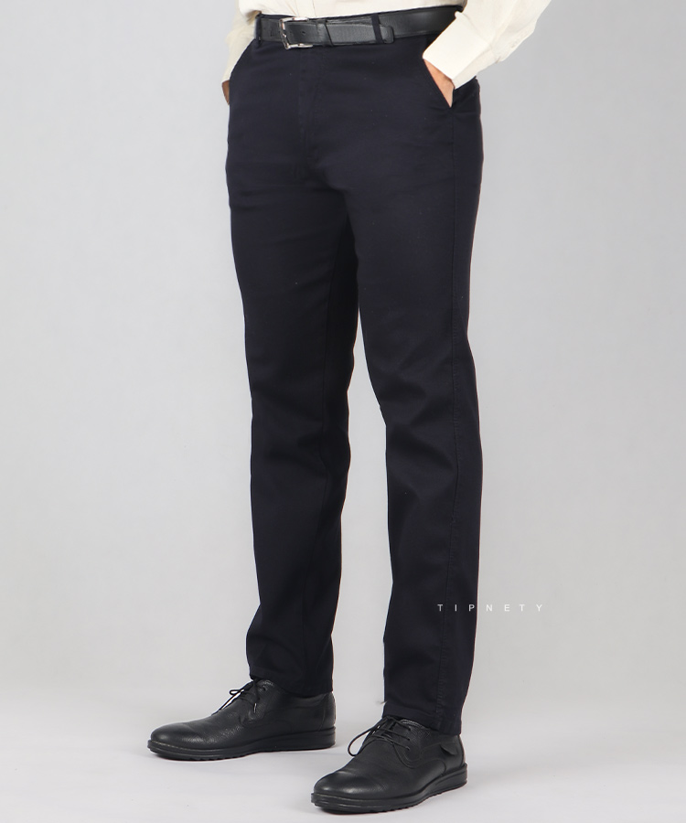 شلوار کتان مردانه راسته ساده 0244