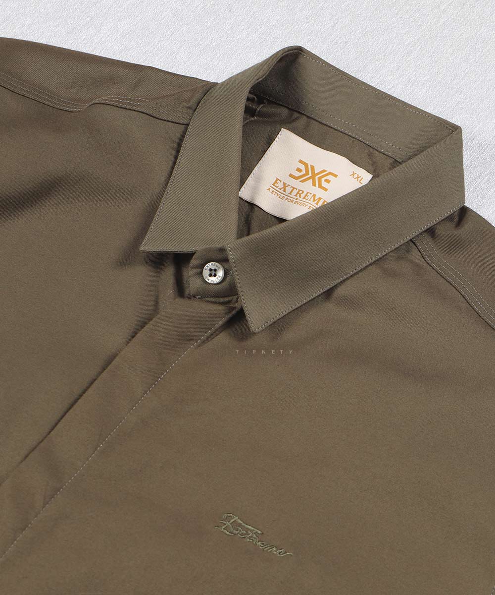 پیراهن مردانه آستین بلند دکمه مخفی 0364