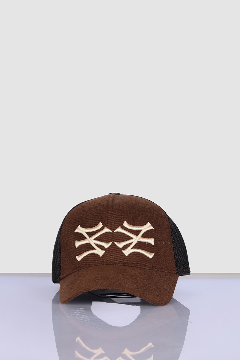 کلاه کپ کتان طرحدار و پشت توری 3016