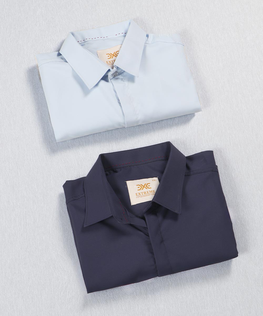                             آبی روشن سبز مشکی یشمی یاسی نفتی پیراهن آستین بلند فیت 0939  - تصویر 3