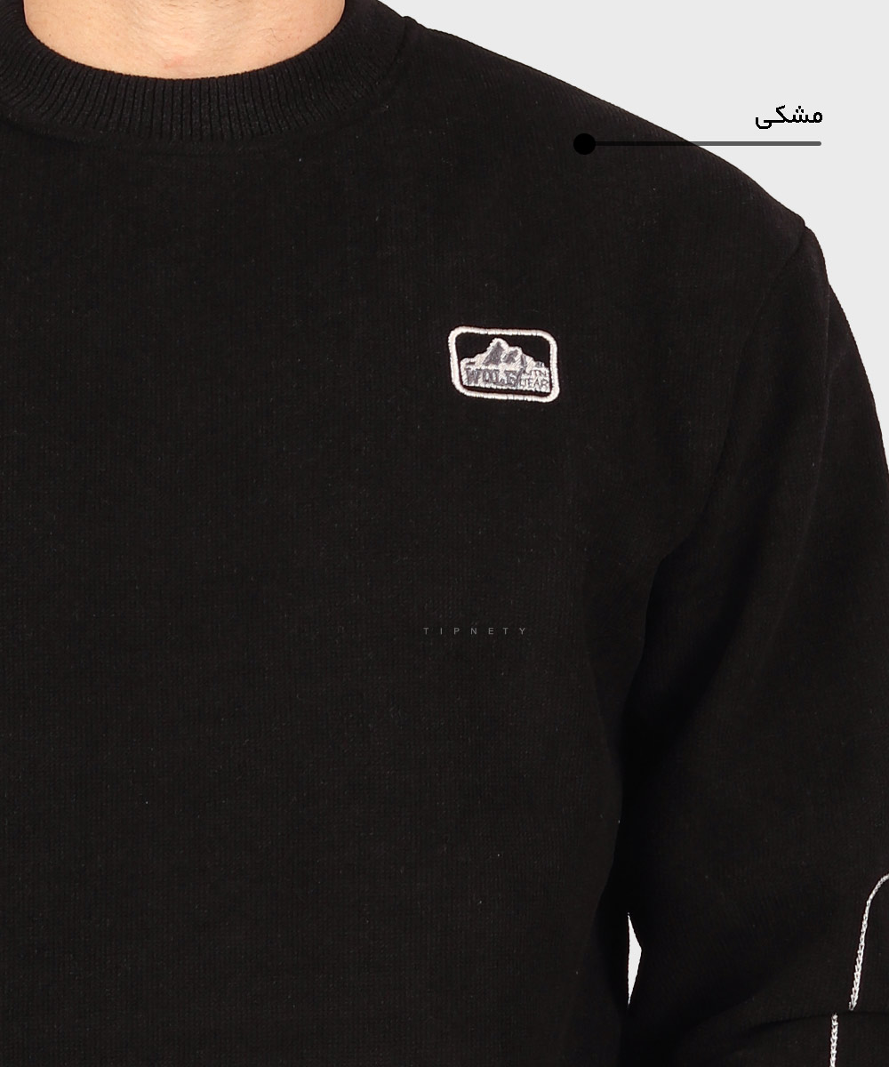                 شیری لجنی مشکی پاییزه پلیور 7137  - تصویر 6