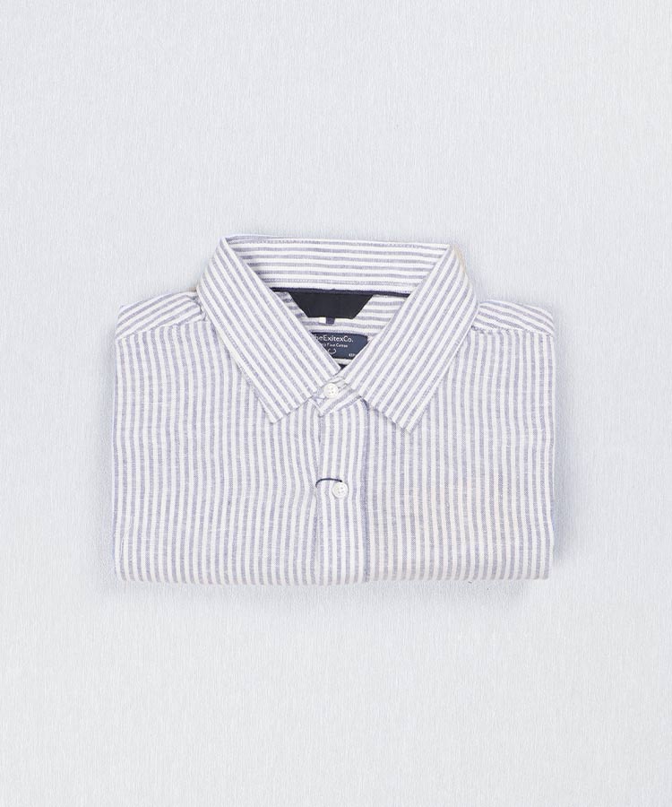 پیراهن لینن مردانه آستین کوتاه 5439