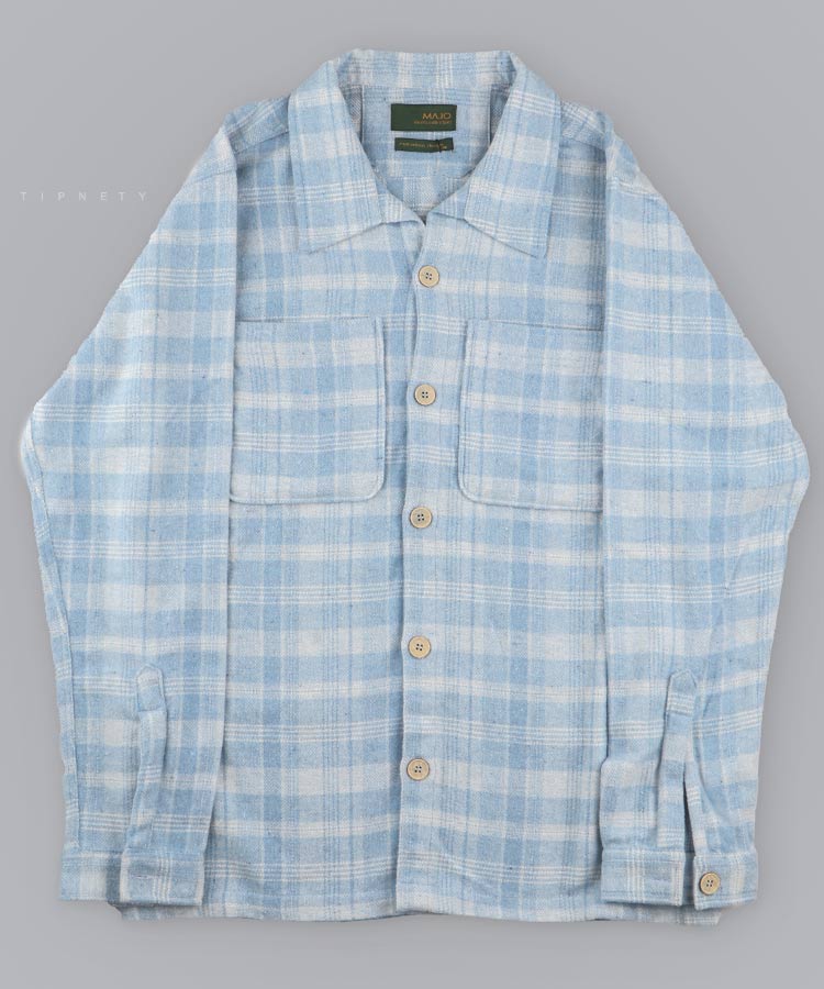                                                                           زرشکی آبی روشن پسته ای پاییزه پیراهن 4222  - تصویر 5