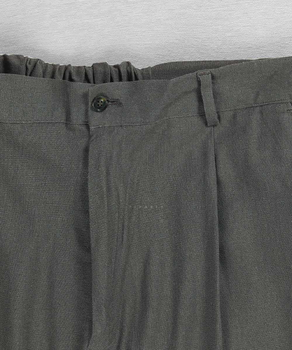                                         استخوانی کرم مشکی سبز شلوار پارچه ای لینن 4937  - تصویر 6