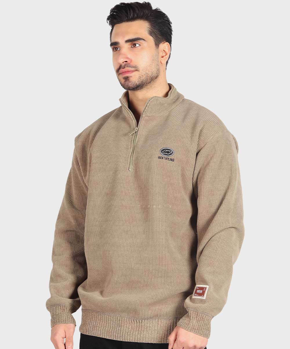           شیری مشکی عسلی خاکی پاییزه پلیور 6094  - تصویر 17