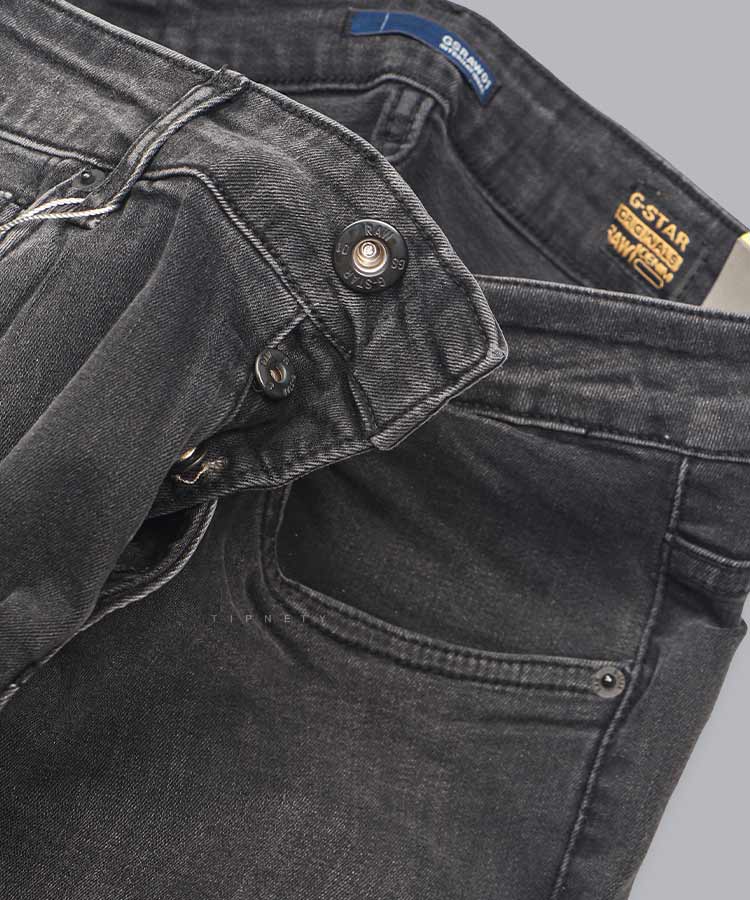             دودی             ذغالی طوسی تیره شلوار جین اسکینی 1042  - تصویر 4