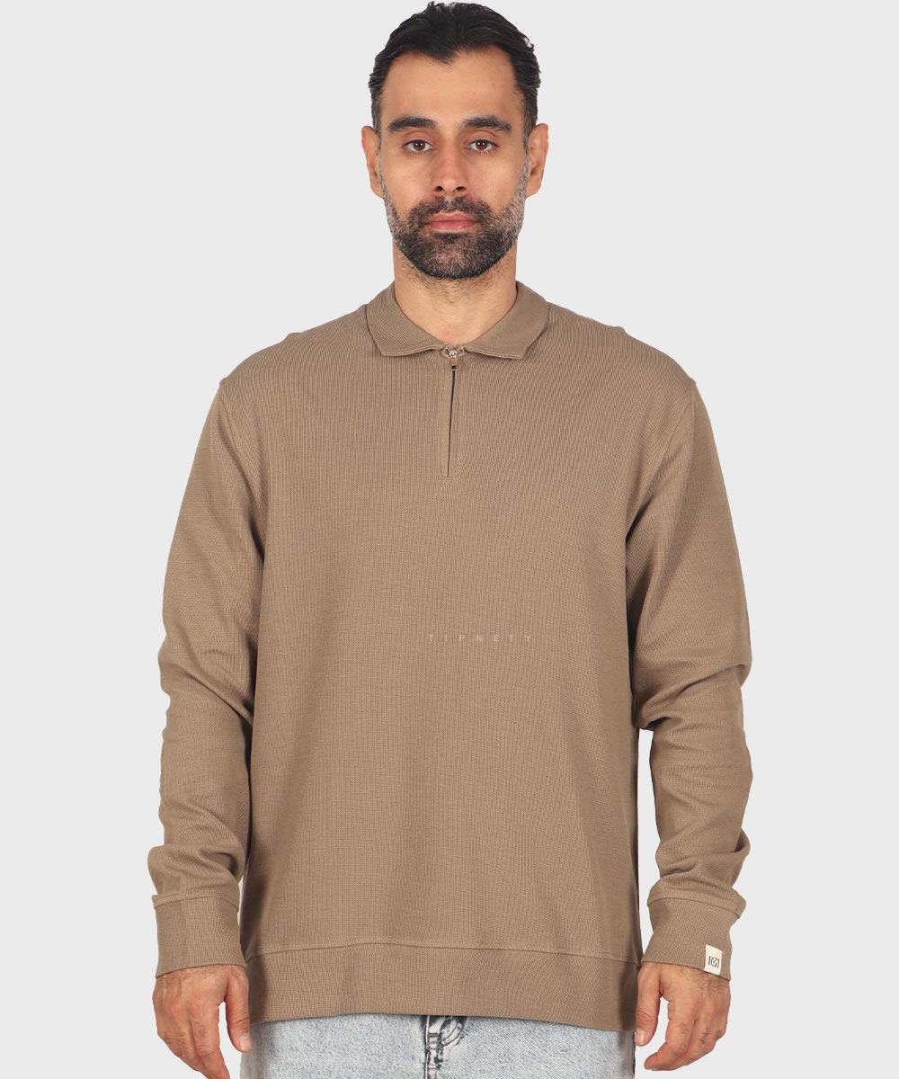                                           کرم نوک مدادی مشکی شیری خاکی صدری پاییزه تیشرت 4221  - تصویر 7