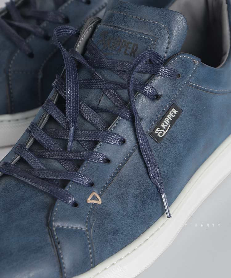                                                                                     سورمه ای طوسی یشمی قهوه ای عسلی استخوانی کفش کژوال 5213  - تصویر 3