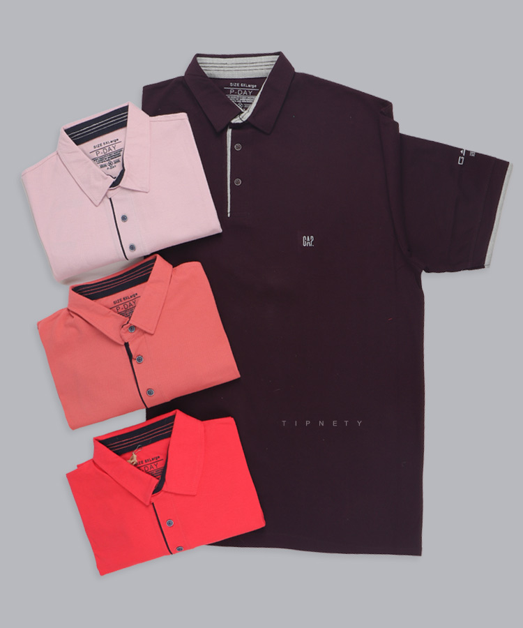 تیشرت یقه دار سایز بزرگ مردانه 5332