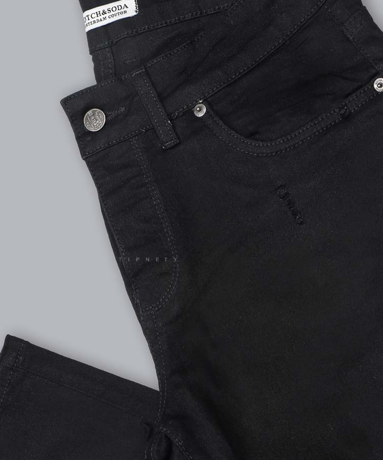 شلوار جین اسکینی مردانه مشکی 3663