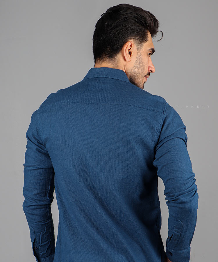 پیراهن مردانه آستین بلند کنفی 0831