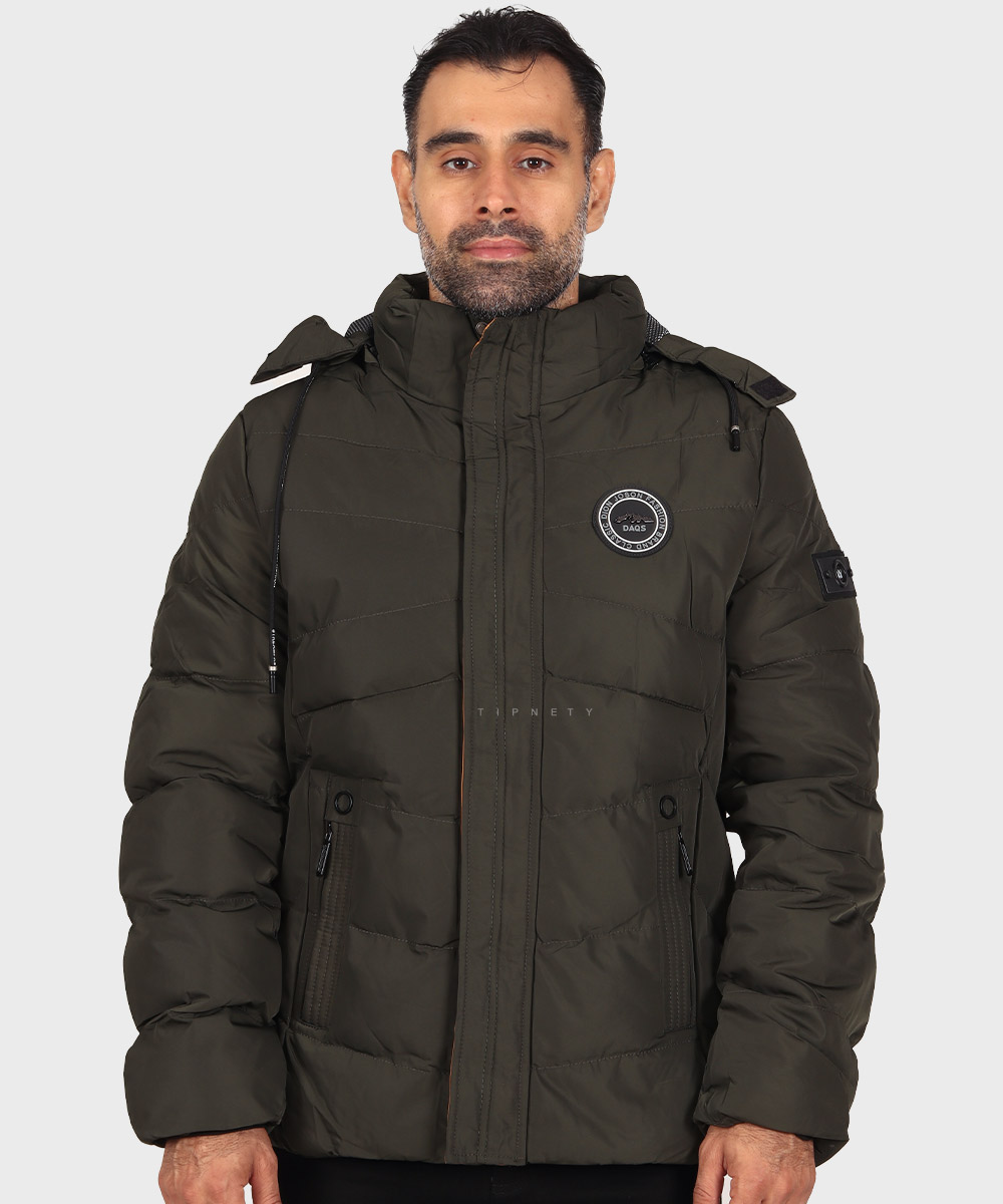                 سورمه ای سبز مشکی زمستانه کاپشن 7059  - تصویر 4