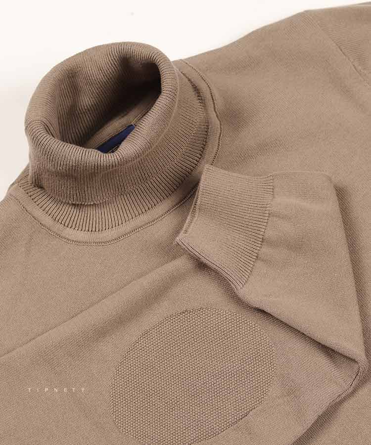 بافت یقه اسکی مردانه ساده 1420