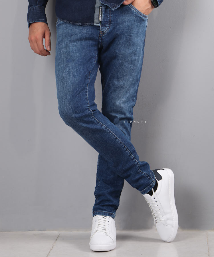 شلوار جین اسکینی مردانه ساده 1041