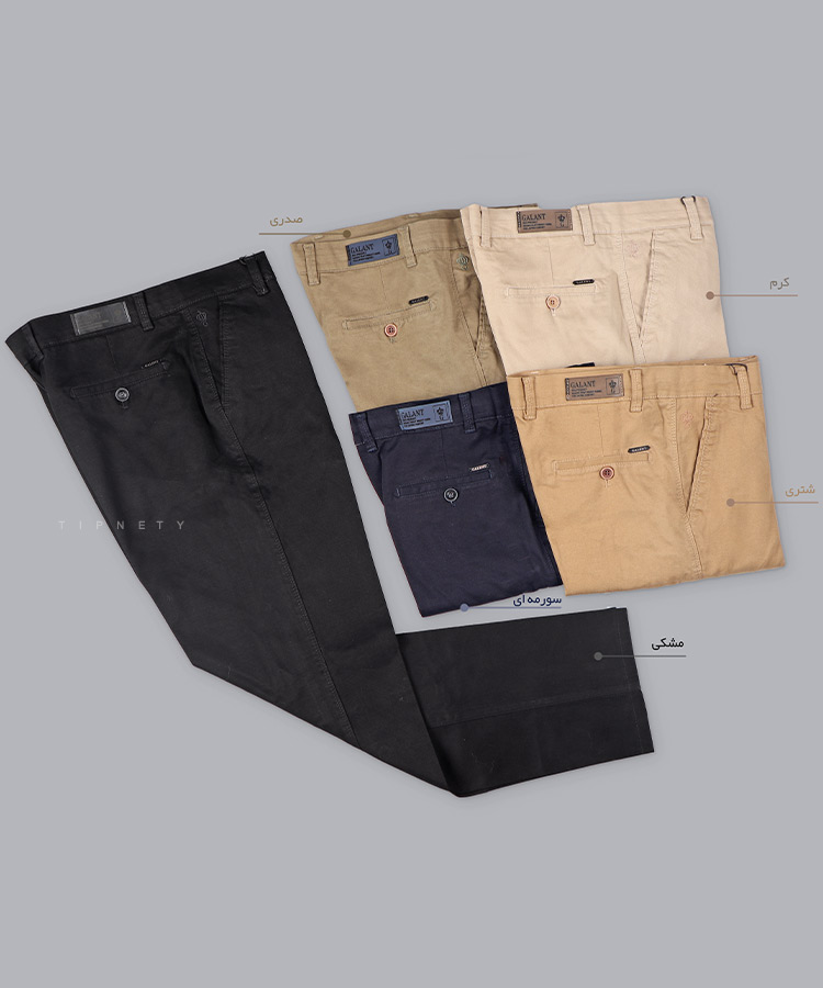                                                                                                                         تیره     تیره   مشکی سورمه ای سبز شتری کرم   تیره طوسی کرم تیره شلوار کتان راسته 2303  - تصویر 5