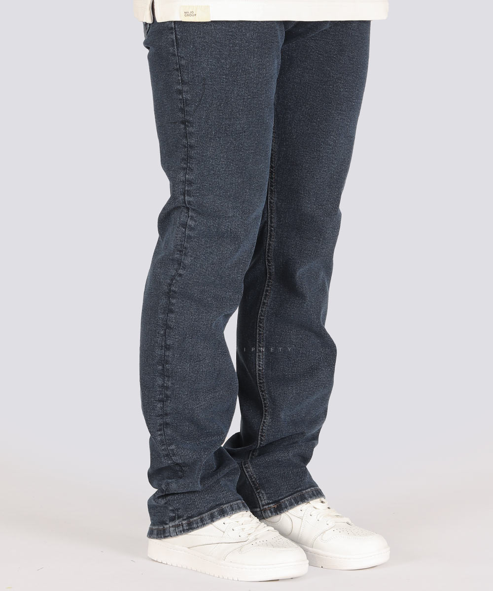 سورمه ای مشکی سرمه ای تیره شلوار جین رگولار 3913  - تصویر 10