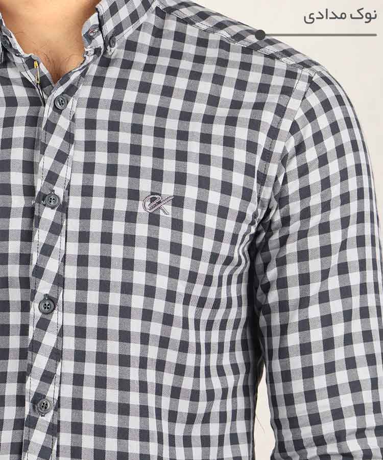                                                                                                                                                                                                                   قرمز سبز صورتی گلبهی کرم نوک مدادی پیراهن آستین بلند فیت 0607  - تصویر 6