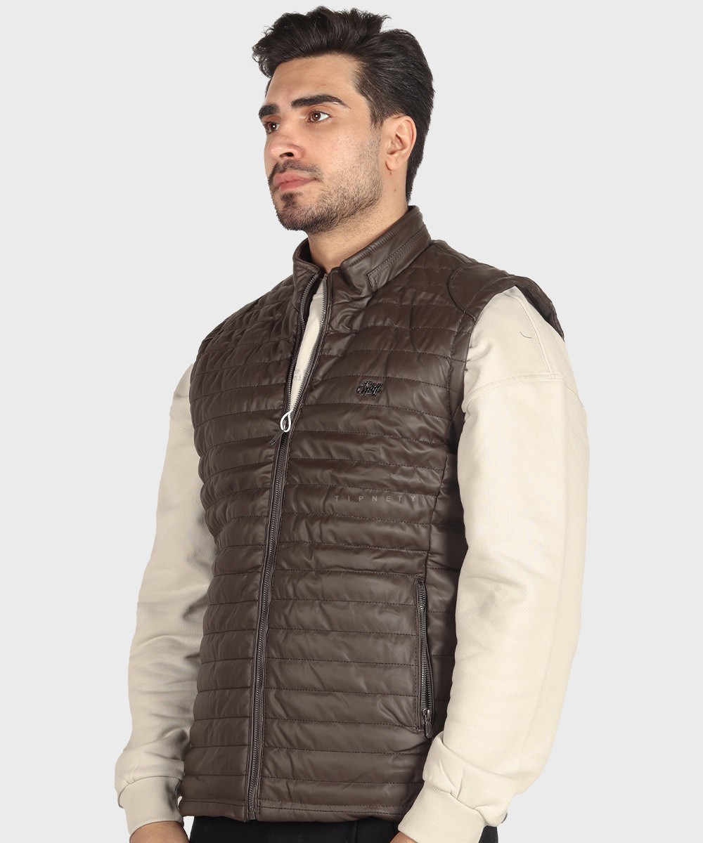 مشکی قهوه ای استخوانی زمستانه پافر 2549  - تصویر 7