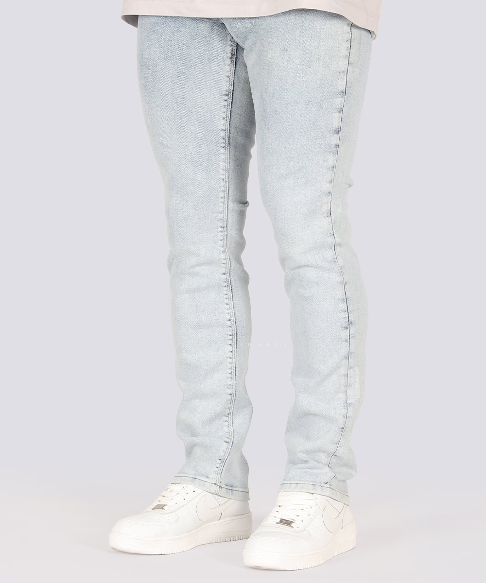           آبی تیره آبی یخی طوسی تیره ذغالی شلوار جین اسلیم 3785  - تصویر 7