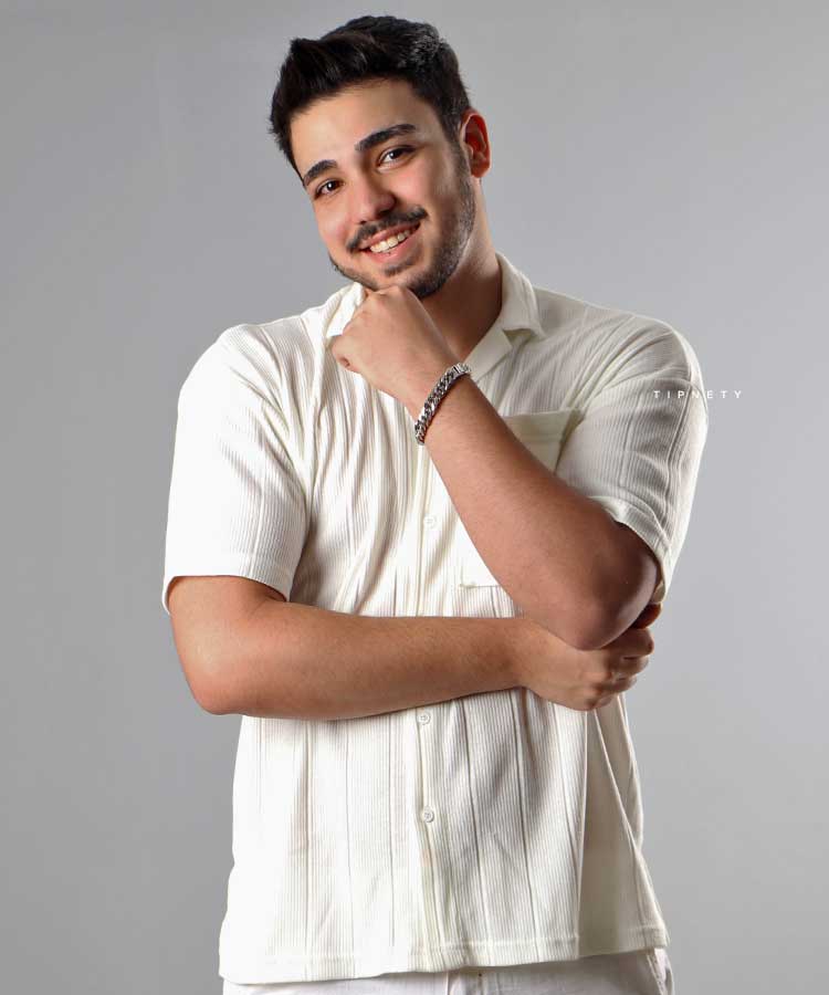                                                                                                                                                                 مشکی سفید طوسی صدری پیراهن یقه انگلیسی 0763  - تصویر 3