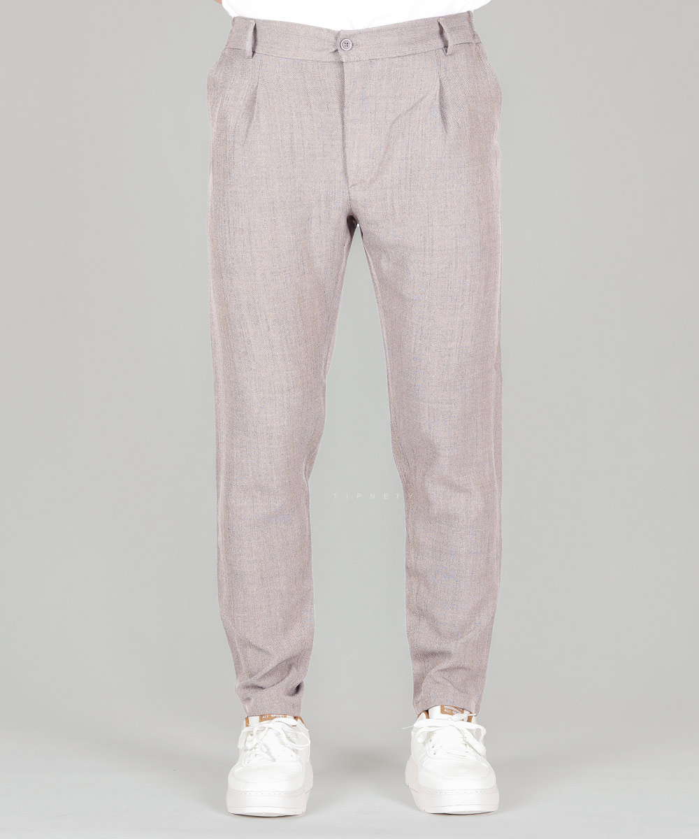 شلوار پارچه ای مام فیت مردانه پیله دار 0920